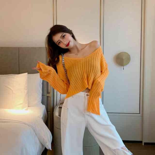カットソー レディース Tシャツ 長袖 ロングTシャツ ロンT 大きいサイズ カジュアル 可愛い 大人女子 ゆったり ゆるい ふんわり 綺麗 シンプル 普段使い お洒落 キレイめ ナチュラル ベルスリーブ リブプルオーバー 透け感 20 30 tresor-clothes-10018317 TResor-clothes 楽天市場店 サンプル画像3