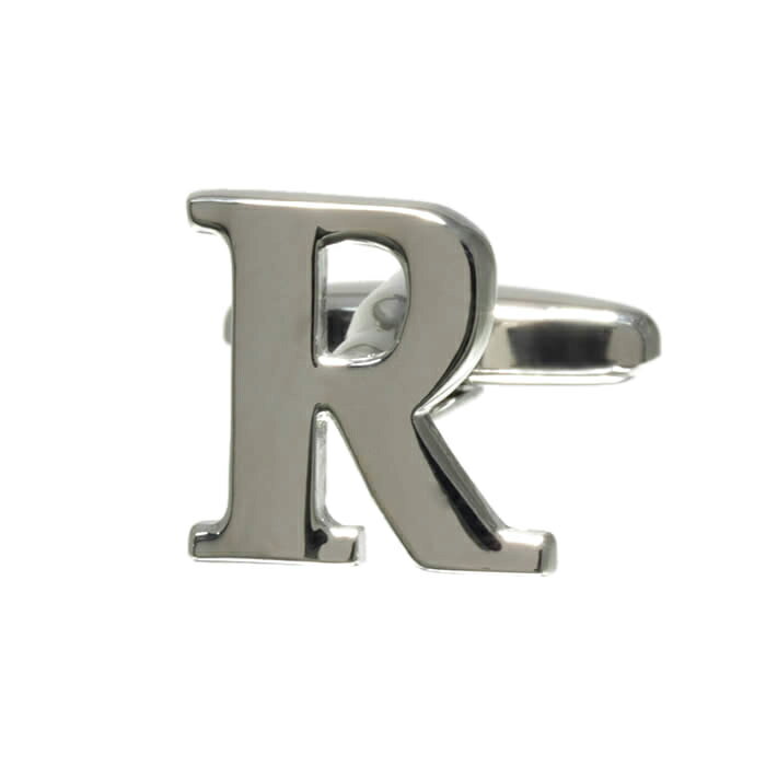 Rakuten - カフスボタン アルファベットR イニシャル ※バラ売り cufflinks カフリンクス メンズアクセサリー CF-157508[M便 1/10]