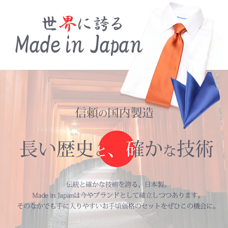シルク 京都シルクネクタイ・チーフセット ネクタイ メンズ TIE-CF-SET-SILK-SYUSU- [ ネクタイ ポケットチーフ セット 京都シルク 高級 朱子織 上品 日本製 つや 綺麗 無地 パステルカラー ビビッドカラー パーティー スーツ デート 冠婚葬祭][M便 1/1] 父の日 プレゼント