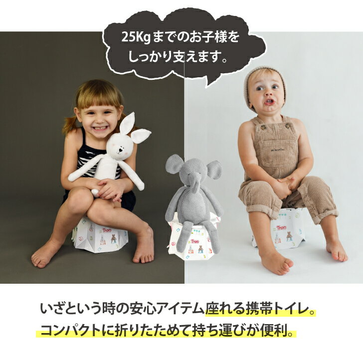 〈新パッケージ〉トロン 座れる 携帯トイレ 簡易トイレ TRON おでかけ 防災 グッズ ドライブ 赤ちゃん こども ベビー キッズ おもらし 畳める 折り畳み式 コンパクト 簡易組み立て 吸水ポリマー 消臭 持ち運び 災害 アウトドア 渋滞 使い捨て 緊急時