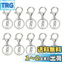 ナスカン キーリング キーホルダー 金具 丸カン付き キーホルダーパーツ キーホルダー金具 ハンドメイド 二重リング キーホルダー アクセサリーパーツ 手作り 手芸用品 DIY材料 PureSino (シルバー 3.0cm)(3)