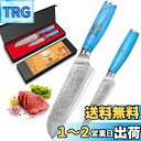 KyushuBlade 包丁2本セット【三徳包丁+ペティナイフ】プロ用ダマスカス包丁セット, キッチン用万能包丁セット. 手打ち鍛造キッチン・ナイフセット, 本...