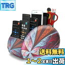 Jasenna リモコンラック PUレザーリモコンホルダー 卓上リモコン収納ボックス 卓上小物収納ケース PUオシャレ収納ボックス(1-Fractal Flower2)(3)