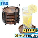 コースターYangbaga5枚セット木製コースター立体コースター立体コースター 断熱パッド お茶 カフェ 来客用 収納ホルダー付き