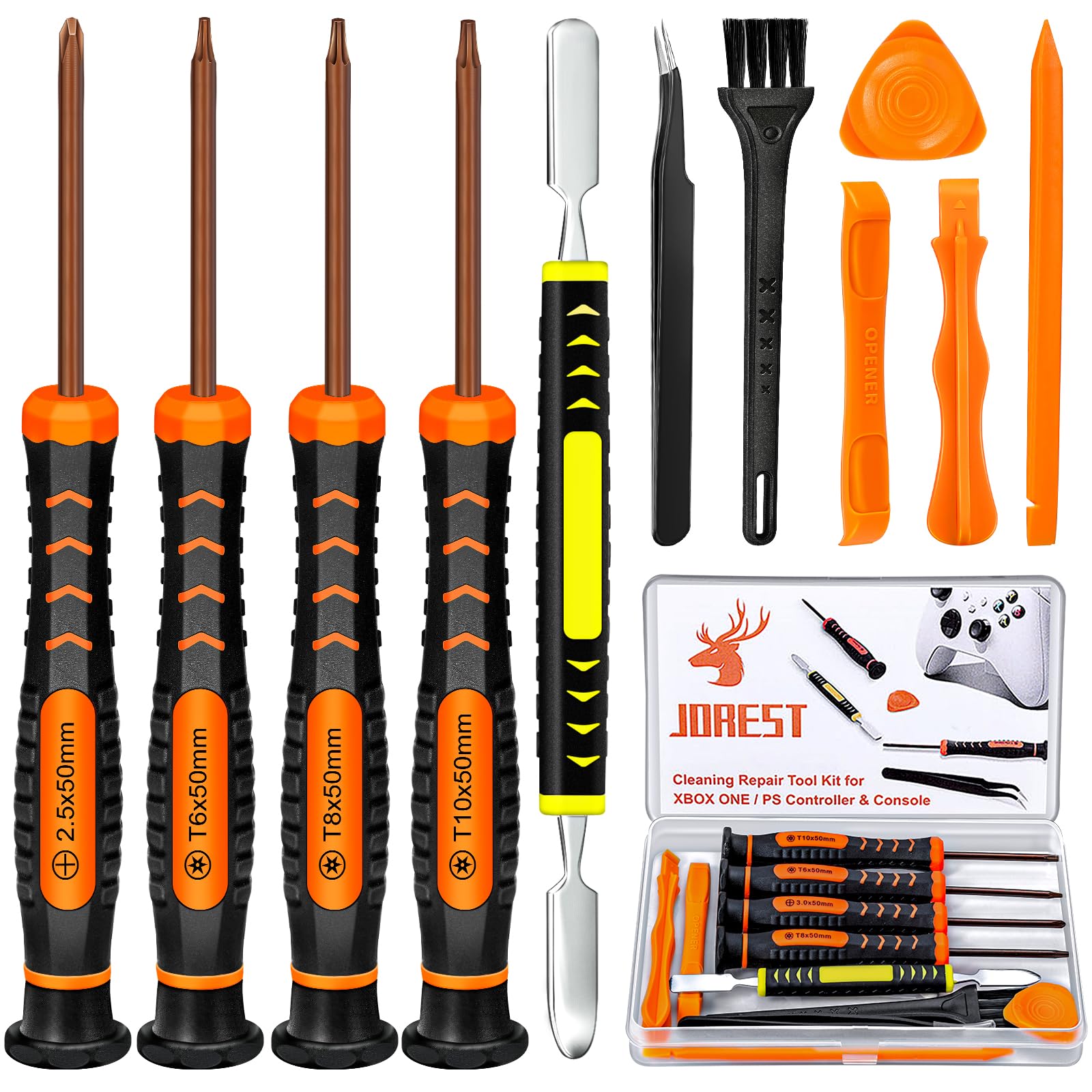 【送料無料】【JOREST】 PS5 PS4 PS3 Xbox One/360用清掃 修理工具セット、セット 分解キット、xbox /PS コントローラー用 、...