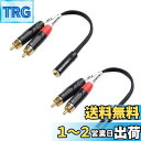 Cable Matters RCA 3.5mm ステレオオーディオ スプリッター変換ケーブル 2本セット デュアル RCA 3.5mm 変換アダプタ ブラック