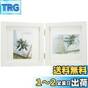 ハクバ HAKUBA フォトフレーム スクウェア 木製 額 カレ L サイズ 2面 ホワイト L 木製 FSQCR-WTL2 軽くて割れないPET板を採用