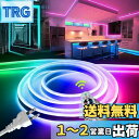 【送料無料】LEDテープライト 100V EL蛍光チューブ管 高輝度 屋外 防水 室内 LEDライト ネオンライト 切断可能 折り曲げ自在 間接照明 配線不要 ...