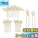 DFsucces パール 髪飾り ヘッドドレス Uピン ヘアピン かんざし 和装 撮影 結婚式 ウェディング パーティー 花嫁などの髪飾り用 5個セット (ゴー...