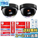 Co-Goods ダミーカメラ (2個) 防犯ステッカー 防水/耐光(内貼1式、普通1式) 防犯カメラ ダミー 監視カメラ 防犯シール (on/off機能有 黒...