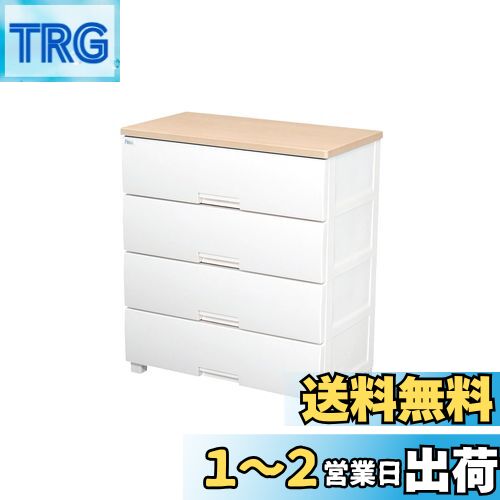 天馬(Tenma) 使いやすさを追求したチェスト サイズバリエーション豊富 日本製 完成品 フィッツプラス 4段 特許取得済 引出しロック付きで抜け落ちを防ぐ スムーズな引出し 脚付き 木製天板 インテリアに合うリビングチェスト タンス 収納ケース 衣装ケース プラスチック