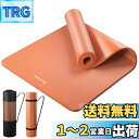Reodoeer ヨガマット トレーニングマット エクササイズマット 収納バンド 収納バッグ付き 厚さ10mm (オレンジ)