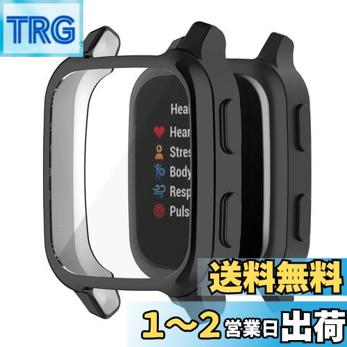 Sooyeeh 2個 ガーミン用 Venu Sq 2 / Venu Sq 2 Music/Venu Sq/Venu Sq Music用 ケース メッキTPU製 スクリーンカバー ソフト 全面保護 6色可選 SOOYEEH プロテクターカバー 耐衝撃 薄型 軽量 指紋防止 脱着簡単 (ブラック) Sooyeeh 2個 ガーミン用 Venu Sq 2 / Venu Sq 2 Music/Venu Sq/Venu Sq Music用 ケース メッキTPU製 スクリーンカバー ソフト 全面保護 6色可選 SOOYEEH プロテクターカバー 耐衝撃 薄型 軽量 指紋防止 脱着簡単 (ブラック)