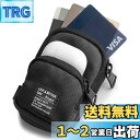【Ringke】MINI POUCH TWO POCKET イヤホンケース 現金 コイン入れ イヤホンポーチ ミニポーチ ミニバッグ ミニボックス ポーチ ケース (カラビナ付き) - Black