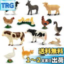 TOYMANY 14PCSミニ農場動物フィギュアセット ミニ動物フィギュア リアルな動物模型 養殖場 農場 家畜 PVCプラスチック製 おもちゃ 玩具 誕生日プレゼント 飾り物 コレクション 6歳以上