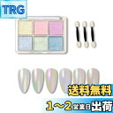 ALLMIRA オーロラパウダー ネイル 固形 6色パレット ネイルパウダー ジェルネイル カラー ネイルパーツ 自宅DIY ?細 スポンジチップ付き (01)