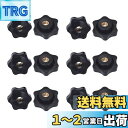 SHULLIN 12個セット ノブナット めねじノブ プラスチック ヘッド クランプナット メス スレッド 手 グリップ めねじ ハンドグリップ ノブ ノブ めねじ ハンドグリップ クランプナット ノブ (貫通タイプ, M8)