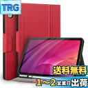 Antbox iPad 第10世代 ケース 10.9インチ (2022年10月 高級ソフトPUレザー製 ひび割れ防止 耐衝撃 アップルペンシル収納可 オートスリープ&スタンド機能付き 全面保護 iPad 第10世代 カバー (レッド)(2)