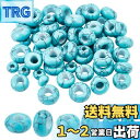 PH PandaHall ターコイズビーズ 天然石ビーズ 3サイズ 約60個 大穴ビーズ 幸運の石 トルコ石 フラットラウンド 邪気祓い 浄化の石 パワーストー...