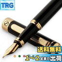 Scriveiner 最高級 プレミアム 万年筆 (黒) 魅力的な美しさ 24K金仕上げ Schmidt 18K金メッキペン先(ミディアム) 男性にも女性にも最適 プロフェッショナル 重役 職場 ギフトセット 黒漆24K金仕上げ Stunning Black Lacquer Pen