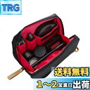 LOYELEY 化粧ポーチ レディース メイクポーチ 収納 バッグ おしゃれ 軽量 コンパクト 化粧品 洗面用具 化粧道具 小物類の収納用 出張 旅行用 (ブラック in レッド)