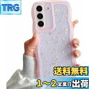 QLTYPRI Galaxy S21 ケース クリア TPU カバー ウェーブ おしゃれ 韓国 可愛い ウェーブ グリッター 透明 薄型 軽量 耐衝撃 滑り止め (SC-51B / SCG09) スマホケース ワイヤレス充電対応 ストラップホール付き ギャラクシーS21 ケース 6.2インチ 対応 - ピンク