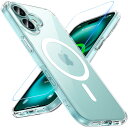 iPhone 16 ケース アイフォン16カバー BESINPO【ガラスフィルム付き・MagSafe対応】クリア iphone16カバー 黄ばみなし ストラップ...