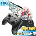 ワイヤレス コントローラー Switch/PC/IOS/Android全対応【方向ボタンレイアウト可能/背面ボタン/スマホホルダー付き】プロコン ゲームパッド 自動連射 Bluetooth/2.4GHz/有線接続 6軸ジャイロセンサー マクロ機能 MFI認証 HD振動 高耐久ボタン 日本語説明書付き (Black