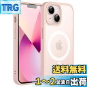 JETech iPhone 13 6.1インチ用 マグネット ケース MagSafeに対応 半透明のマット背面 薄型 耐衝撃 カバー (チョークピンク)