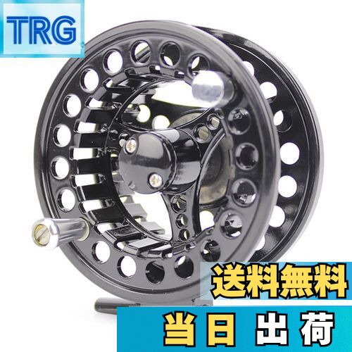 【送料無料】LNJLQW フライ用リール 釣具 リール アルミ合金フライリール 釣り用フライリールの簡単な分解 左右交換可能 5/6フライリール (ブラック)