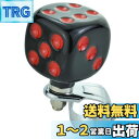 【送料無料】Lunsomサイコロハンドルスピンナー車ステアリングパーツコントロールターニングヘルパーユニバーサルカー用 (ブラック&レッド)
