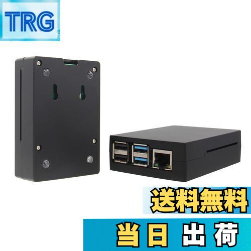 【送料無料】Geekworm Raspberry Pi 4 ケース、アルミ合金ケース、パッシブ冷却、ラズベリーパイ4Bのみ適用-P171ブラック