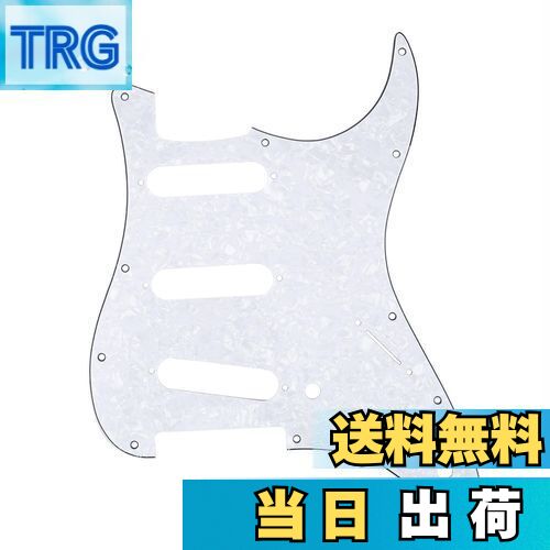 【送料無料】Musiclily 11穴 SSS ストラトピックガードFender USA/メキシコスタンダードSTストラトキャスターエレキギター用、4Pホワイトパール