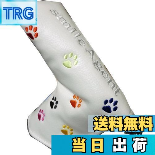 【送料無料】肉球刺繍ゴルフパターカバー ピンタイプ マグネットタイプ (白)