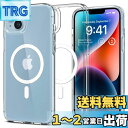 Spigen iPhone14Plus ケース MagSafe対応 マグネット搭載 黄変なし 2重構造 米軍MIL規格取得 耐衝撃 すり傷防止 マグセーフ 適用カバー ワイヤレス充電対応 ウルトラ・ハイブリッド マグフィット ACS04902 (ホワイト)