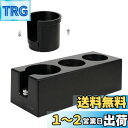 watchget タンパースタンド タンピングスタンド エスプレッソ タンパーマット コーヒータンパーマット エスプレッソタンピングステーション ポルタフィルターホルダー タンピングステーションベース 多機能タンパースタンド 3つの穴 ABS製 滑り止め底付き 51mm-58mm ブラ