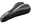 JiangMuXin 自転車サドルカバー クッション 衝撃吸収 滑り止め ロードバイク/マウンテンバイク お尻が痛くない 超肉厚 PU表地 グレー