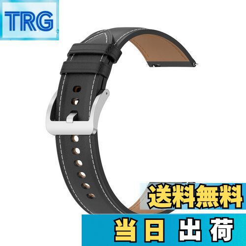 【送料無料】[SHEAWA] for HUAWEI WATCH GT4 46mm/GT5 Pro 46mm/GT5 46mm バンド ベルト 本革 WATCH GT3 Pro 46mm/WATCH GT 3 46mm レザー 交換バンド 交換ベルト アクセサリー (ブラック)