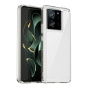 Xiaomi 13T Pro/Xiaomi 13T ケース『AFINER』新型 軽量 超薄型 TPU+PC 透明 カバー xiaomi 13t / 13t pro 専用 耐衝撃 衝撃吸収 指紋防止 擦り傷防止 レンズ保護 着脱簡単(透明)