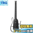 Donner HUSH-X エレキギター ヘッドレス トラベルギター ポータブル エレキギター ミニエレキギター マホガニーボディ 旅行/出張/練習に最適 ブラック