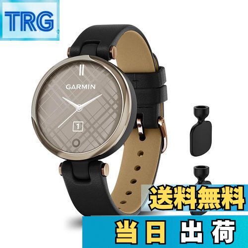 【送料無料】[SeGinn] レザーバンド Garmin Lily 対応 バンド 革 交換バンド 高級 簡単取付 ビジネス 軽量 ベルト サイズ調節可能 交換バンド コンパチブル Garmin Lily バンド（黒）