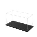 KUKERフィギュアケース 横長タイプ アクリルケース UVカット コレクションケース ディスプレイケース 組み立て簡単 頑丈 汚れ防止 手袋 クリーニングクロス付き(30×15×15cm)