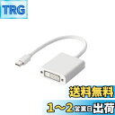 エレコム 変換アダプタ miniDisplayPort-DVI for Mac/Surface/Lenovo ホワイト AD-MDPDVIWH
