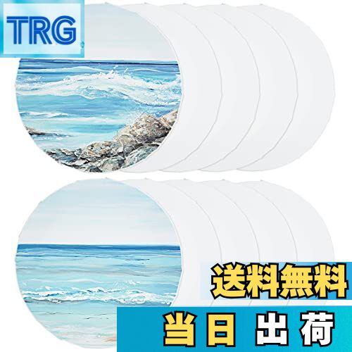 【送料無料】RILIHII キャンバス 丸 画材 【10枚セット 直径15cm】 張りキャンバス 絵画ボード 円形綿..