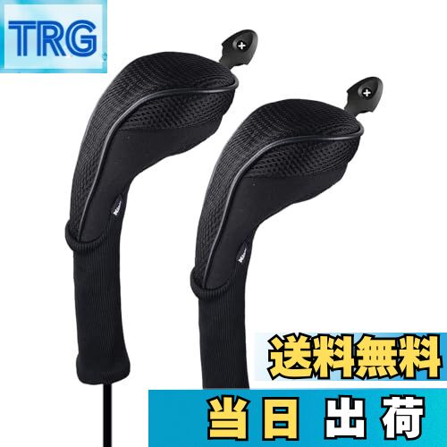 【送料無料】Andux ロングネック ゴルフ ハイブリッド クラブヘッドカバー 交換可能な番号タグ付き 2個セット CTMT-01