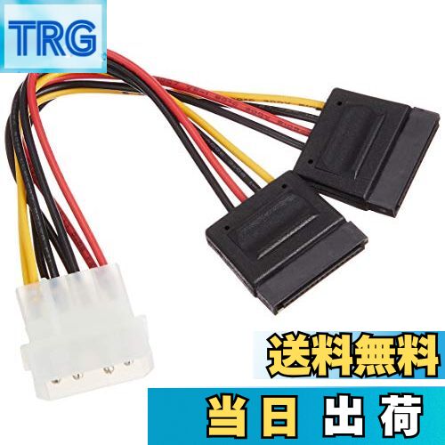 【送料無料】サンワサプライ シリアルATA電源ケーブル(大4pin オス-SATA15pinメス)