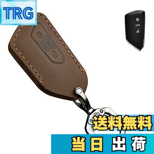 【送料無料】キーケース フォルクスワーゲン用 スマートキーケース キーカバー 本革 レザー 3ボタンMT フォルクスワーゲン専用設計 新型 Golf 8 Mk8 2020 Skoda For SEAT LEON2020等に適用 キーホルダー