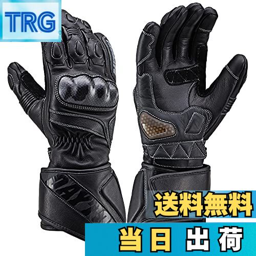 【送料無料】デイトナ バイク用 グローブ 本革(ヤギ革) 春夏秋冬 カーボンプロテクター タッチパネル対..