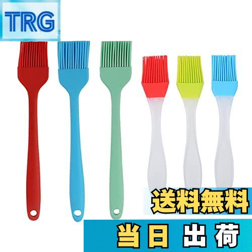 【送料無料】SHULLIN 6個入 耐熱 焼き オイル シリコンベースティング ブラシ 油引き 塗り刷毛 耐熱 焼..