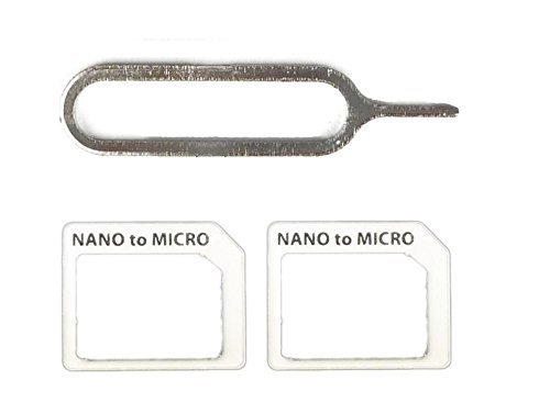 【送料無料】Studio X 【限定】(使い分け出来る2枚+Simピン付) フィルム付SIMカード変換アダプタ- ホワイト For iPhoneX/8PLUS/8/7 7PLUS/7/6S 6PLUS 6 5S 4S 4 白色 White nano SIMカードをmicro SIMカードへ変換 For iPhone Sim Adapter SX Nano2 (ホワイト)